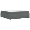 vidaXL Lovos rėmas su čiužiniu Tamsiai pilka 200 x 200 cm audinys