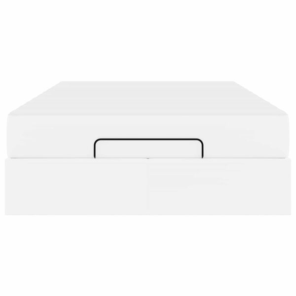 vidaXL Lovos rėmas su čiužiniu su čiužiniu 2 pcs Balta PVC