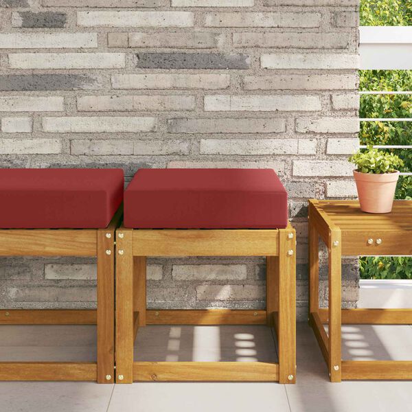 vidaXL Lauko Sėdimosios Pagalvė Vyno raudonumo 40 x 40 x 8 cm