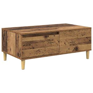 vidaXL Kavos staliukas Senovinis medis 90 x 50 x 35 cm