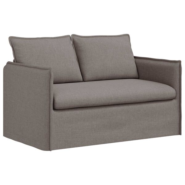 vidaXL Sofa 120cm Taupe Metalas