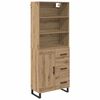 vidaXL Auk&scaron;tas spintelė 2 pcs Amatininkų ąžuolas 69,5 x 34 x 180 cm