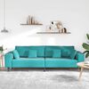 vidaXL Aksominė sofa su pagalve Turkio 208 cm Aksomas