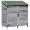 vidaXL Sodo Sandėlys Pilka 106,5 x 56 x 113,5 cm Apdirbta mediena