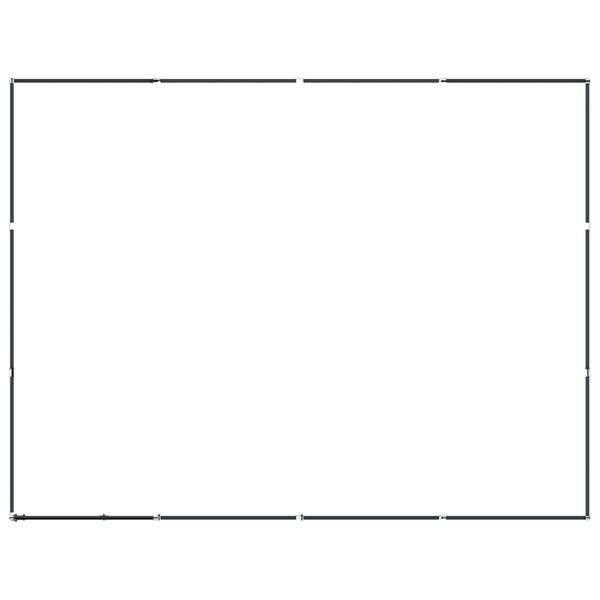 vidaXL Lauko voljeras šunims, plienas, 11,06m²