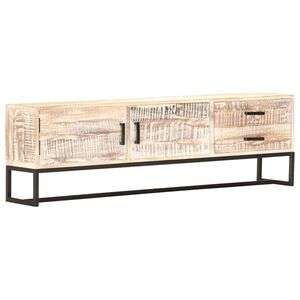 vidaXL Televizoriaus spintelė, 140x30x45cm, akacijos medienos masyvas