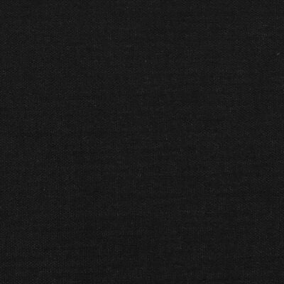 vidaXL Lovos rėmas su spyruoklėmis, juodos spalvos, 90x190 cm, audinys