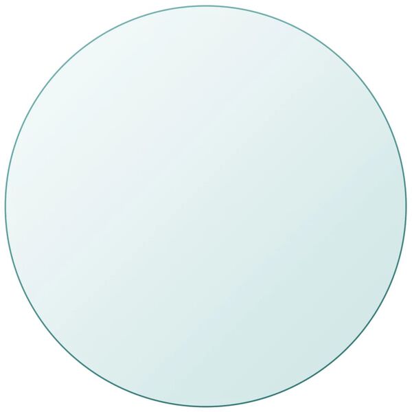 vidaXL Stalvir&scaron;is, grūdintas stiklas, apvalus, 700 mm