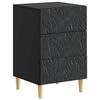 vidaXL Naktinis staliukas Juoda 43 x 39,5 x 66,5 cm Apdirbta mediena