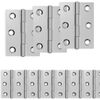 vidaXL Vyrius 12 vnt. 44 x 31 x 5 mm Sidabrinė Plienas