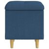 vidaXL Laikymo osmanas su pagalve Mėlyna 40 x 40 x 45 cm audinys