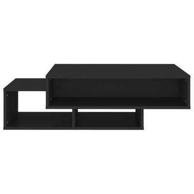 vidaXL Kavos staliukas, juodos spalvos, 105x55x32cm, MDP