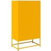 vidaXL Highboard Garstyčių geltona 68x39x123 cm Plienas