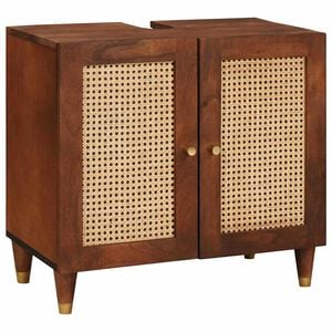 vidaXL Praustuvo spintelė Ruda 62 x 33 x 58 cm Apdirbta mediena