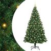 vidaXL Kalėdų eglutė su LED lemputėmis 180 cm 300 LED &Scaron;ilta balta