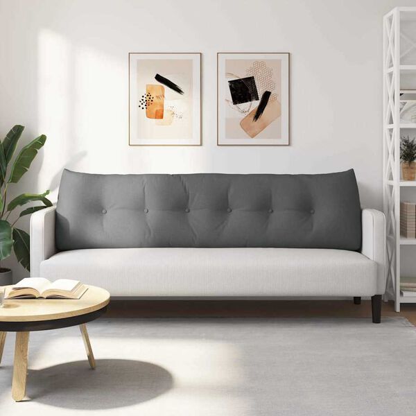 vidaXL Apsaugos Pagalvė Tamsiai pilka 180 x 24 x 50 cm audinys