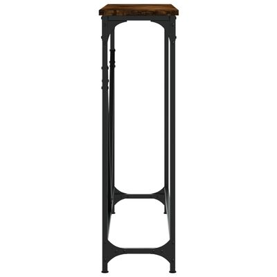 vidaXL Konsolinis staliukas, dūminio ąžuolo, 102x22,5x75cm, mediena