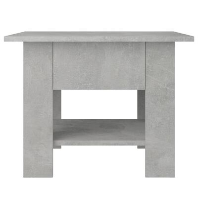 vidaXL Kavos staliukas, betono pilkos spalvos, 55x55x42 cm, MDP