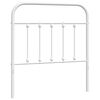 vidaXL Metalinis pakaitinis galvūgalis, baltos spalvos, 90cm