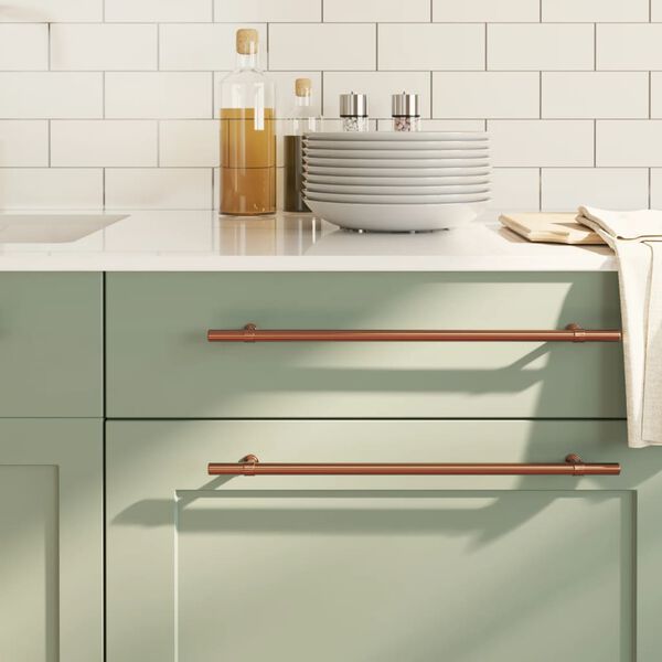 vidaXL Spintelės rankenėlės, 5vnt., bronzinės, nerūdijantis plienas