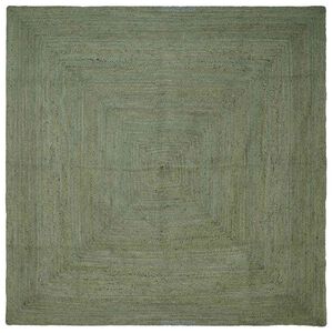 vidaXL Zoninės kiliminės dangos Alyvuogių žalia 200 x 200 cm Džiutas