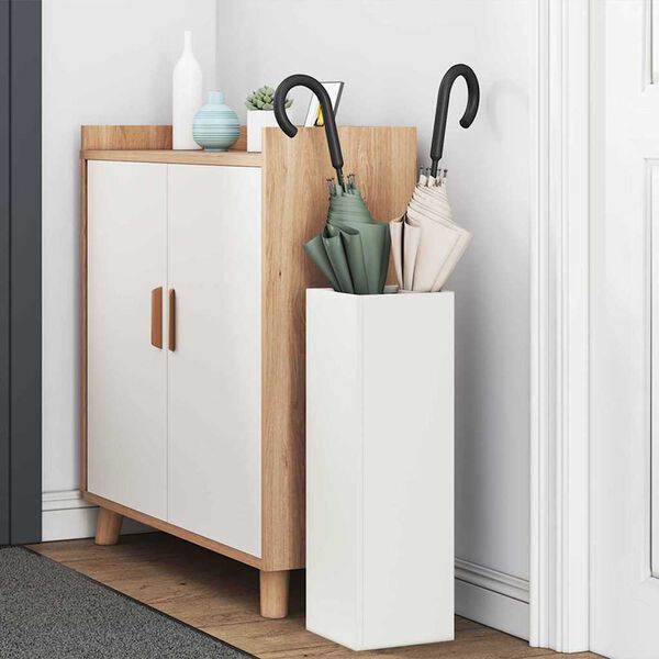 vidaXL Sandėliavimo kabliukas ir laikiklis Balta 15,5 x 15,5 x 49 cm