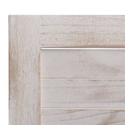 vidaXL Kambario pertvara, 3 dalių, baltos spalvos, 105x165 cm, mediena