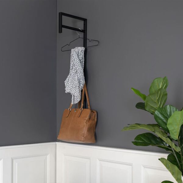 House Nordic Drabužių kabykla Elisabeth, juodos spalvos