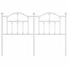 vidaXL Metalinis pakaitinis galvūgalis, baltos spalvos, 135cm