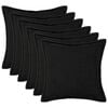 vidaXL Pagalvėlės užvalkalas 6 pcs HOUTEN Juoda 30 x 30 cm Boucl&eacute;