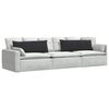 vidaXL Sofa Pagalvės 2 pcs Juoda 120 x 40 cm Kordūrinis audinys