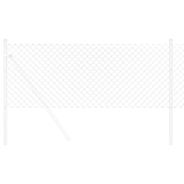 vidaXL Grandinės ry&scaron;io tvora Sidabro 10 x 0,6 m Galvanizuotas plienas