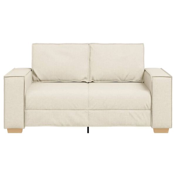 vidaXL Dvivietė sofa, lininė, 160x78x84 cm