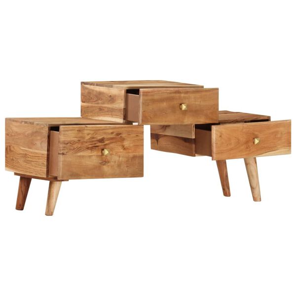 vidaXL Televizoriaus spintelė, 108x30x49cm, akacijos medienos masyvas