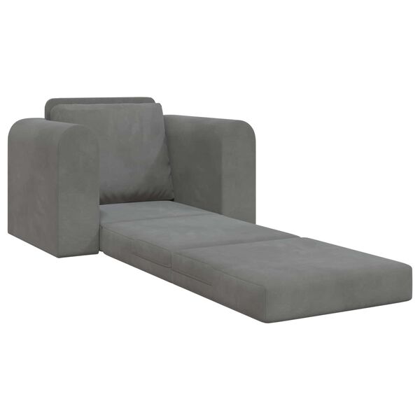 vidaXL Sofa lova Tamsiai pilka 98 x 71 x 83 cm Aksomas