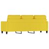 vidaXL Trivietė sofa, &scaron;viesiai geltonos spalvos, 180cm, audinys
