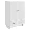 vidaXL Kabalas Baltas 66 x 34,5 x 95 cm Dirbtinė mediena