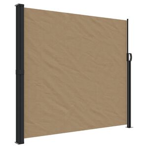 vidaXL I&scaron;traukiama &scaron;oninė markizė, taupe spalvos, 180x500cm