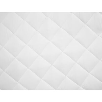 vidaXL Dygsniuota čiužinio apsauga, baltos spalvos, 90x200cm, lengva
