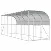 vidaXL Vi&scaron;tų narvas prie sienos Sidabrinė 600 x 150 x 215 cm