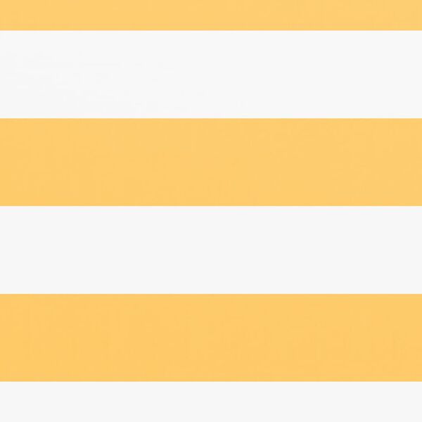 vidaXL Balkono pertvara, balta ir geltona, 75x500cm, oksfordo audinys