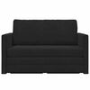 vidaXL Sofa lova 110cm Juoda Aksomas