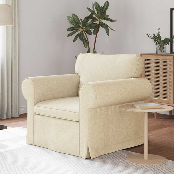 vidaXL Sofa Kreminė Bendri matmenys: 95 x 82 cm (P X G x A) Aksomas