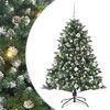 vidaXL Dirbtinė Kalėdų eglutė Žalia 150 cm PVC, plastikas ir plienas