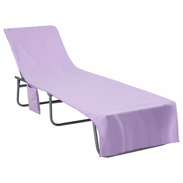 vidaXL Gulinčio rank&scaron;luosčiai 2 pcs Violetinė 210 x 75 cm