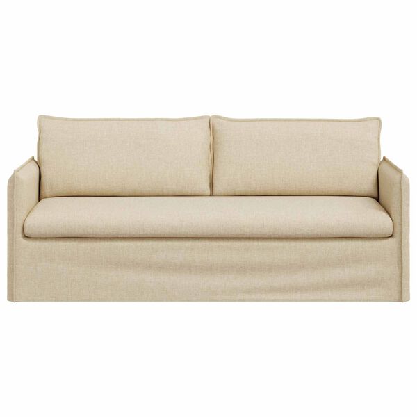 vidaXL Sofa Kreminė 196 x 82 x 85 cm audinys