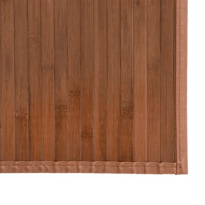 vidaXL Kilimas, rudos spalvos, 80x300cm, bambukas, stačiakampis