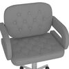 vidaXL Pasukamos valgomojo kėdės, 2vnt., pilkos spalvos, dirbtinė oda