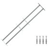 vidaXL Langų saugos grotelės su 2 skersiniais 3 vnt. 930-1740 mm