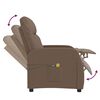 vidaXL Elektrinis masažinis krėslas, rudos spalvos, audinys